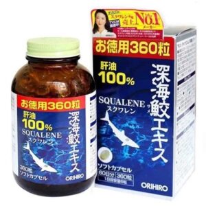 Chiết xuất Dầu gan cá mập 100% Squalene Orihiro loại 390v Nhật Bản