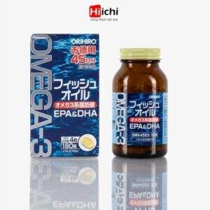 Viên uống dầu cá omega-3 hỗ trợ tim mạch Orihiro 180 viên