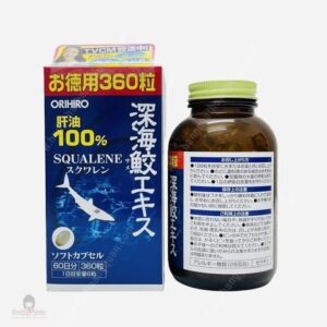 Chiết xuất Dầu gan cá mập 100% Squalene Orihiro loại 360v Nhật Bản